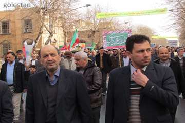 راهپیمایی 22 بهمن 93 در گلستان