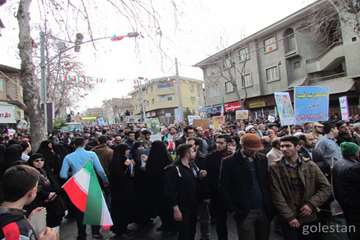 راهپیمایی 22 بهمن 93 در گلستان