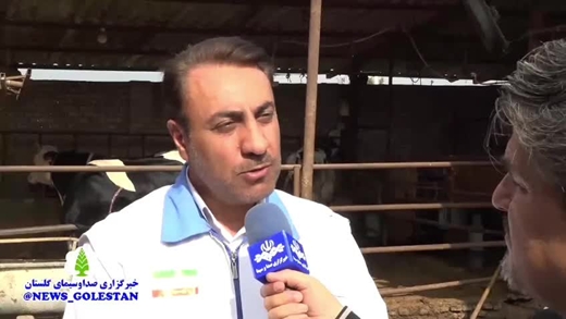 مصاحبه مدیر کل دامپزشکی استان گلستان با خبرگزاری صدا وسیما با موضوع تب برفکی