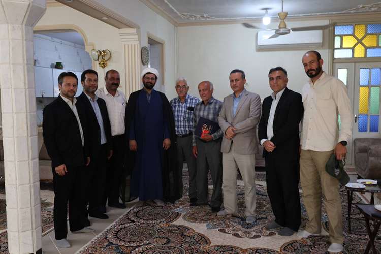 دیدار صمیمانه اعضای شورای بسیج والفجر دامپزشکی گلستان با همکار پیشکسوت و ایثارگر